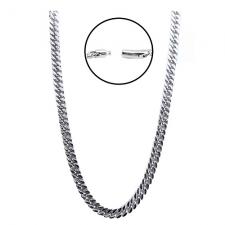 Stainless Steel Cuban Link Necklace w/ Bayonet Closure